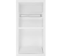 Niche de douche, design encastré, acier inoxydable 304, BLANC