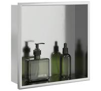 Niche de douche doré brossé 32x32x9 cm acier inoxydable vidaXL