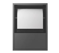 Niche de douche en acier inoxydable, rangement mural intégré pour salle de bain moderne, organisateur durable avec accents décoratifs