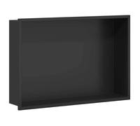 Niche de douche en acier inoxydable - vidaXL - 45x30x9,5 cm - Noir - Résistant à l'humidité - Résistant à la rouille