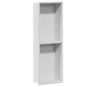 vidaXL Cabine de douche blanche 60 x 20 x 9,5 cm en acier inoxydable