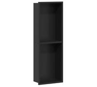 vidaXL Cabine de douche noire 60 x 20 x 9,5 cm Acier inoxydable