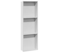 vidaXL Cabine de douche blanche 90 x 30 x 9,5 cm en acier inoxydable