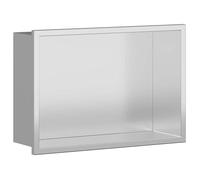 vidaXL Niche de Douche Argenté 30 x 20 x 9,5 cm Acier Inoxydable