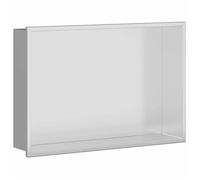 vidaXL Cabine de douche argentée 45 x 30 x 9,5 cm en acier inoxydable