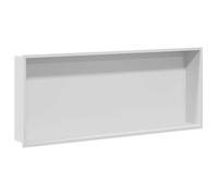 Niche de douche en acier inoxydable - vidaXL - Blanc - 75x30x9,5 cm - Design moderne - Résistant à l'humidité