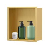 Niche de douche encastrable - Étagère de salle de bain étanche pour shampooing et rangement - Sans marque