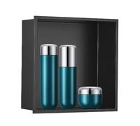 Niche de douche encastrée, étagère carrée en acier inoxydable 304 pour montage mural, 31,8 x 31,8 x 12,5 cm, antirouille