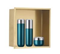 Niche de douche encastrée, étagère carrée en acier inoxydable 304 pour montage mural, 31,8 x 31,8 x 12,5 cm, antirouille