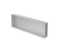 Niche de Douche Encastrée Murale, 90x30x10 cm, en Acier Inoxydable, Argent,