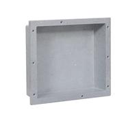 vidaXL Niche de douche Gris mat 41x36x10 cm