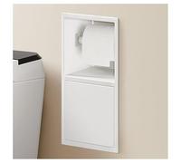 Niche de Douche Murale avec étagère de Rangement étanche à Double Niveau, Solution de Rangement encastrée en Acier Inoxydable pour Salle de Bain