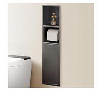 Niche de Douche Murale avec étagère de Rangement étanche à Double Niveau, Solution de Rangement encastrée en Acier Inoxydable pour Salle de Bain
