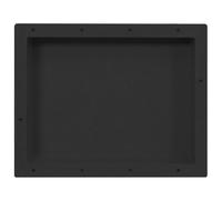 Niche de douche noir mat 41x51x10 cm