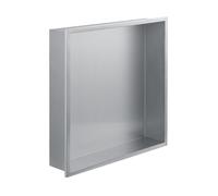 Niche de rangement en inox à encastrer spécial douche 30x30x7 finition inox by Eurosanit