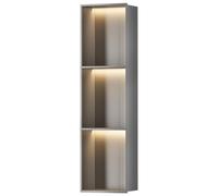 Niche de salle de bain encastrée en acier inoxydable avec lumière LED, étagère de rangement de douche pour organiseurs, étagères murales modernes pour cuisine, salon