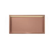Niche murale avec bandes lumineuses LED - Armoire de douche niche - Étagère en acier inoxydable