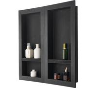 Niche murale étagère de douche - niche de douche étagère de douche 2 pièces - taille 10,2x40,6x81,3cm - organisateur de douche pour salle de bain