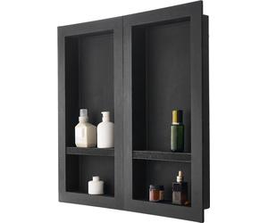 Niche murale étagère de douche - niche de douche étagère de douche 2 pièces - taille 10,2x40,6x81,3cm - organisateur de douche pour salle de bain