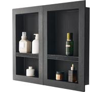 Niche murale Niche de douche Etagère de douche Set de 2 - Dimensions 40,6x61x10,2 cm