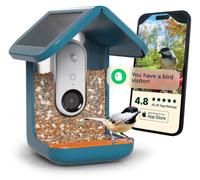 Nichoir connecté avec caméra - Nichoir intelligent - Énergie solaire - Caméra IA haute résolution - Photos en gros plan