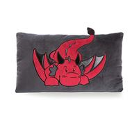 NICI 46728 Eldor le dragon coussin enfants peluches animaux 43 x 25 cm - Oreillers doux pour garçons, filles et bébés - Coussins douillets - Matière peluche NICI - Oreiller pour enfant Rouge/Noir