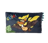 NICI Coussin Dinosaure Orny 43 x 25 cm - Coussin rectangulaire Douillet avec Adorable Motif de Dinosaure, Coussin déco pour Enfants et Adultes, 48821, Super idée de Cadeau, Bleu