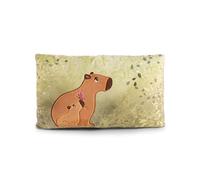 NICI Coussin en peluche Capybara Capy-Barbara 43 x 25cm - Moelleux pour filles, garçons & bébés, Rectangulaire en peluche - 61226