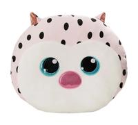 NICI 62207 GLUBSCHIS Coussin, Motif Chouette Lowidou, 35 x 30 cm, rose, Moelleux, Pour Garçons, Filles, Bébés Et Amateurs De Doudous, Idéal Pour La Maison, La Maternelle Ou Les Déplacements