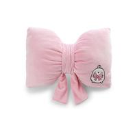 NICI Coussin Molang avec nœud, 40 x 28 cm, Rose - 62788 | Coussin moelleux pour enfants et adultes, coussin en peluche, idéal pour la maison, la maternelle ou les déplacements
