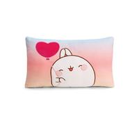 NICI coussin MOLANG rectangulaire 43x25 cm coloré - Coussins en peluche doux pour les garçons, les filles, les bébés - idéal pour la maison, la maternelle ou en déplacement - 61677