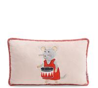 NICI Coussin Souris Julia 43 × 25 cm - Accessoire déco Doux et Charmant à câliner, pour Chambre d’Enfant, canapé et lit, Jolie idée Cadeau pour Enfants et Fans | 63338