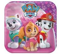 Nickelodeon planches de fête Paw Patrol 17,7 cm 8 pièces rose Rose G