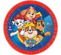 Nickelodeon planches de fête Paw Patrol 23 cm 8 pièces rouge/bleu Blauw G