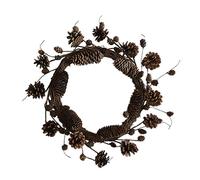 Nicknocks Guirlande de Pommes de pin artificielles à Suspendre à Une Porte, Couronne de Noël pour décoration d'intérieur