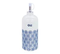 Nicola Spring huile d'olive Distributeur Bouteille Dressing en fleur bleue Imprimer - 500ml