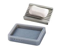 Nicole Moule à Béton Silicone Rectangulaire pour Porte-Savon avec Rayures Moule à Ciment Fait Main