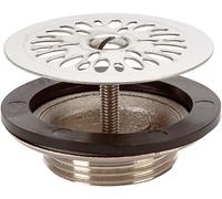 Nicoll 0501026 Bonde lavabo à grille Ø 55 Laiton Inox L2262