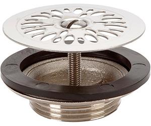 Nicoll 0501026 Bonde lavabo à grille Ø 55 Laiton Inox L2262