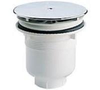 Nicoll Bonde douche à visser D90 mm - 619042 Blanc G