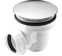 Bonde de douche PVC 60 mm avec capot ABS chromé - sortie horizontale - CH584 NICOLL