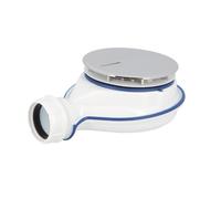 Nicoll Bonde extra-plate pour receveur de douche perçage 90 mm capot métal chromé - 0205801