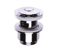 Nicoll Bonde de lavabo 0501074 - clapet automatique avec trop plein, laiton design rond rentrant