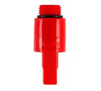 NICOLL Bouchon d'attente rouge pour tube multicouche FLUXO Ø16, filetage 1/2""