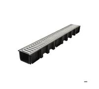 NICOLL Caniveau 1m grille acier galvanisé A15 largeur 130