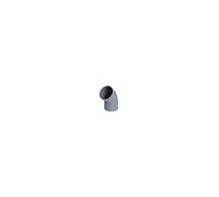 Coude 45° en PVC diamètre 40, FF double emboiture