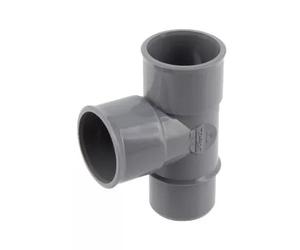 NICOLL COV50171 Culotte et embranchement Simple Male-Femelle à 87°30-PVC Gris-Ø 100 mm-BT18