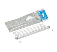 NICOLL Kit Simple entrée d'air réglable 30m³ + Cache Vis Gris clair-1KVR130G