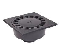 Siphon de sol en pvc gris - 200 x 200 mm - sortie M 75 - F 63 mm / gris foncé - SC756 NICOLL