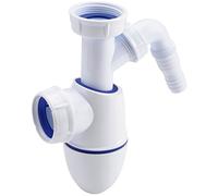 NICOLL Siphon Easyphon BM20 réglable en hauteur, à joints intégrés, avec prise machine à laver - 1 1/4 - Ø32 entrée/؝40 sortie